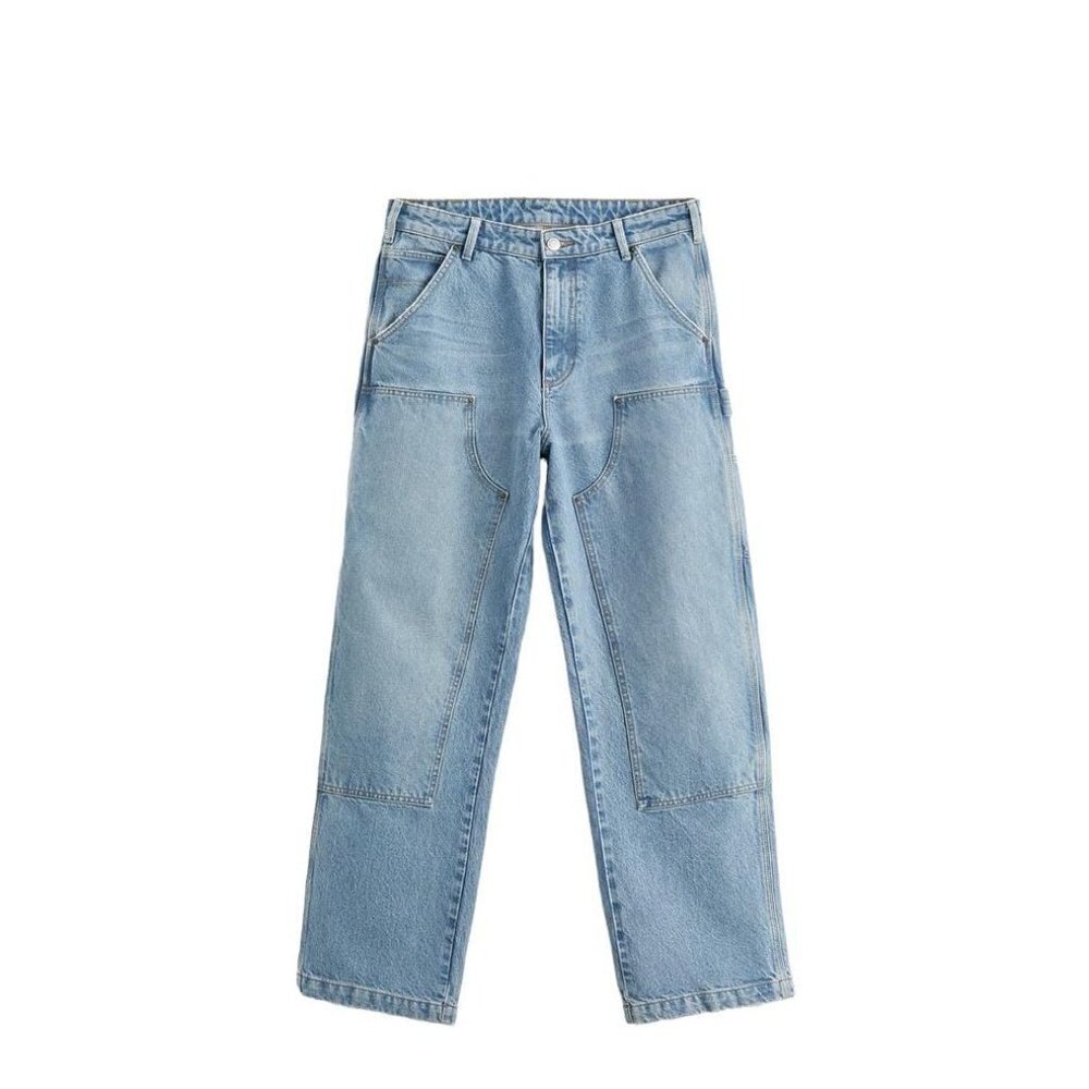 COPY - ZARA  CARPENTER JEANS WITH POCKET DETAIL X RHUIGI  BLUE SIZE 31| 0840/448